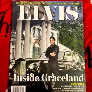 Elvis Presley inside Graceland magazine